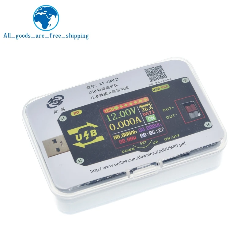 

USB Color screen charging tester Numerical control voltage Buck and boost power supply Applicable model:XY-UMPD