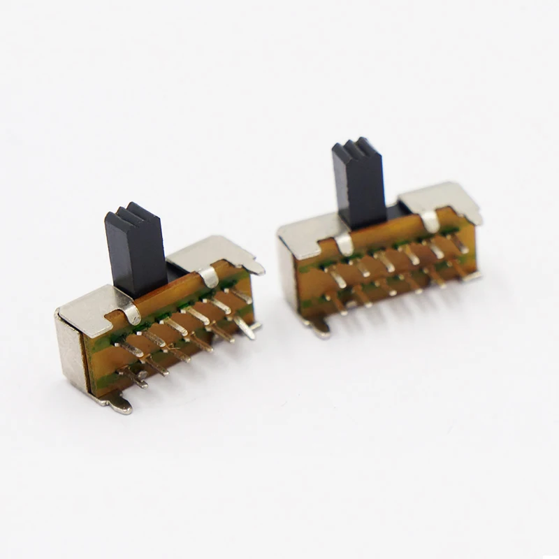 10Pcs SK-42D01ด้านข้างสลับสวิทช์สวิทช์มินิสไลด์12pin
