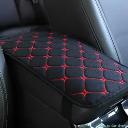 Alfombrilla para Reposabrazos de coche, Protector impermeable para reposabrazos Interior Universal, caja de almacenamiento, esteras, funda de cojín a prueba de polvo