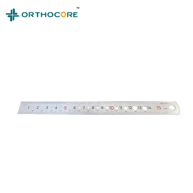 Surgical Measuring Ruler With Gauge Holes  veterinary Orthopaedic Drill