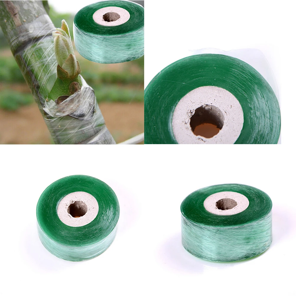 Cinta adhesiva de PVC para injertos de árboles frutales, cinta adhesiva para jardinería, grabado de ramas, 2CM x 100M / 1 rollo