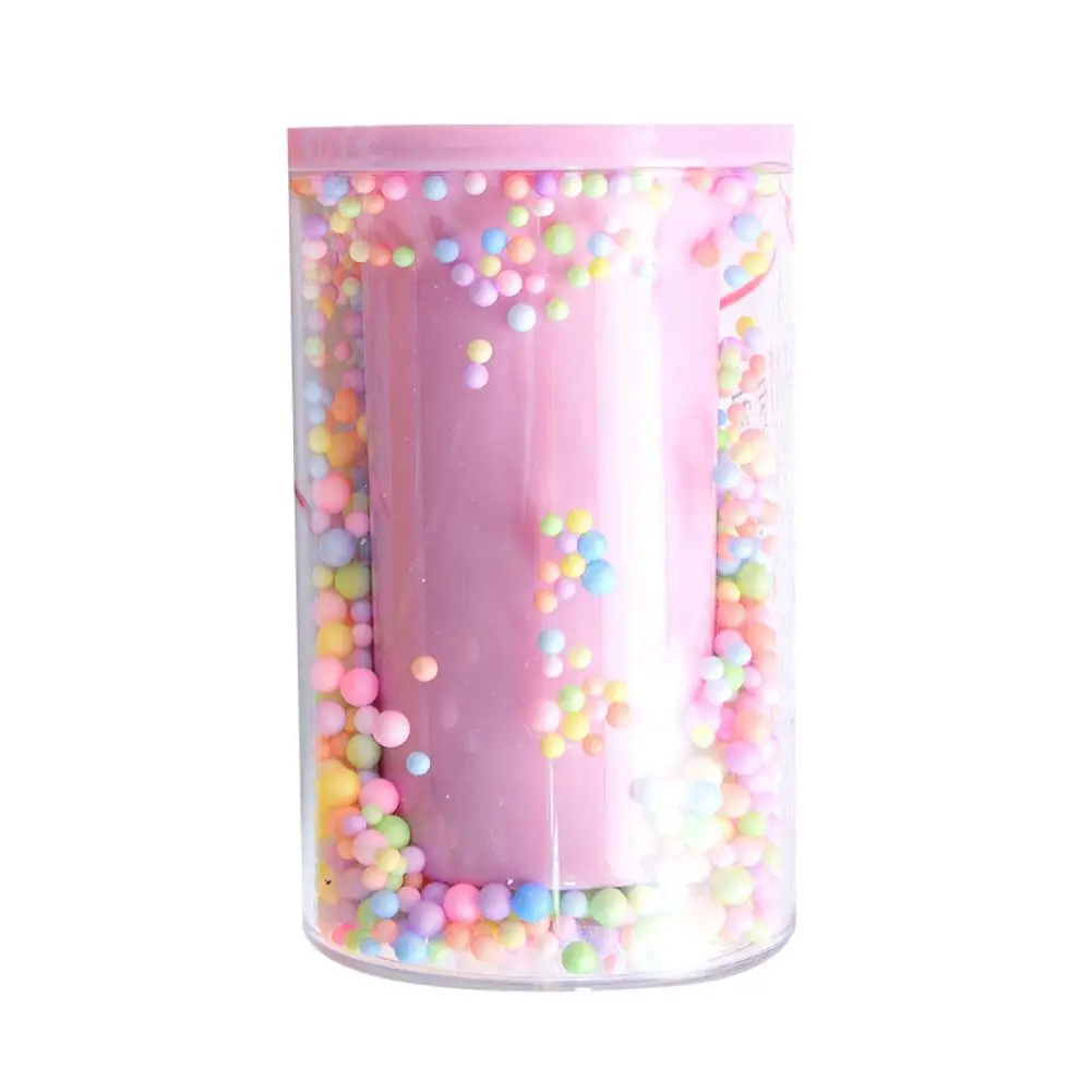 Pen Pencil Holder with Colorful Balls Desktop Storage Box Office Desk Organizer Stationery