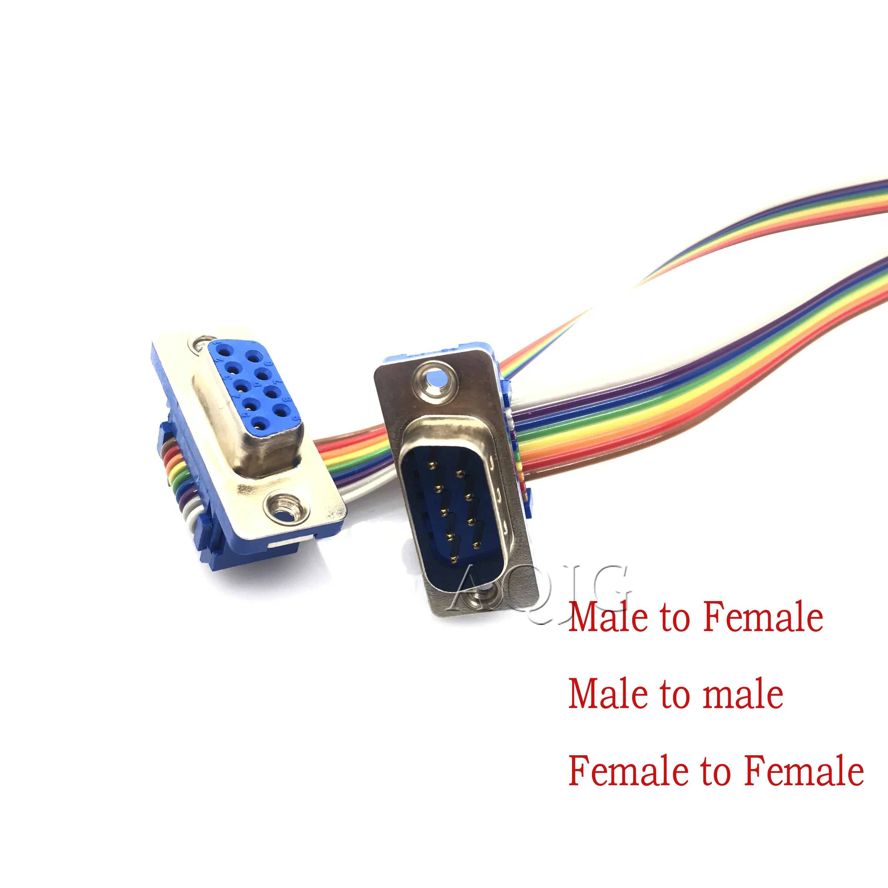 New product DB9 serial cable RS232 motherboard COM port extension cable male to female to male and female