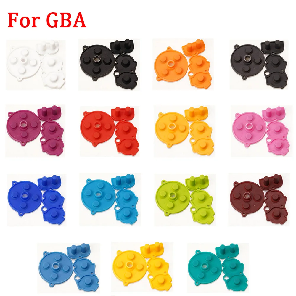 High quality GBA Start/Serect Rubber Pads for GameBoy Advance Button Keypad A-B D-pad Start Select Buttons Conductive Pads