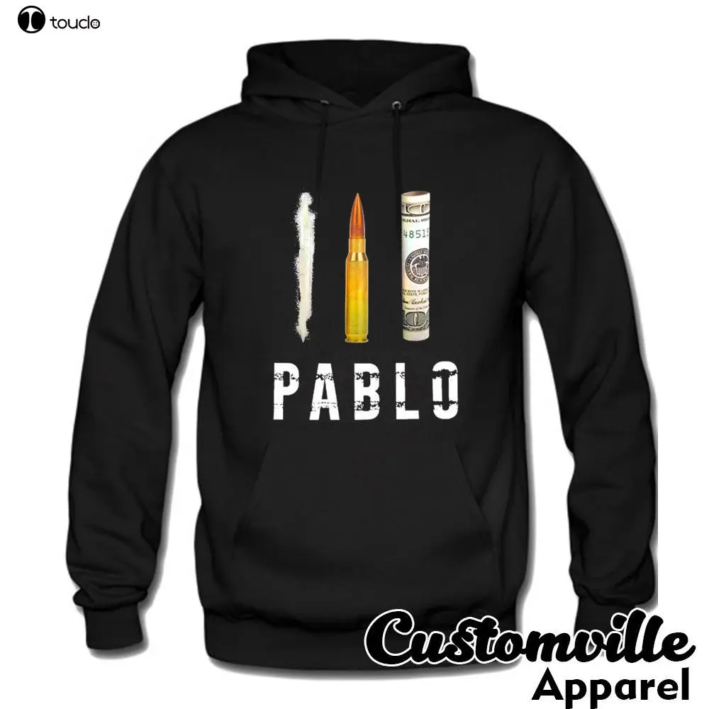 fashion man Hoodies Pablo Escobar bullet dollar Hoodie  mafia Colombia cartel SWEATSHIRT