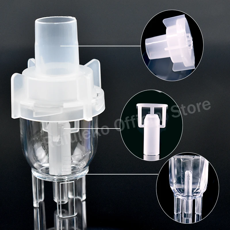 Universal Original 6ML Inhaler Cup Medicine Tank Cup Sprayer Compressor Nebulizer Accessary Three-legged Atomization Cup