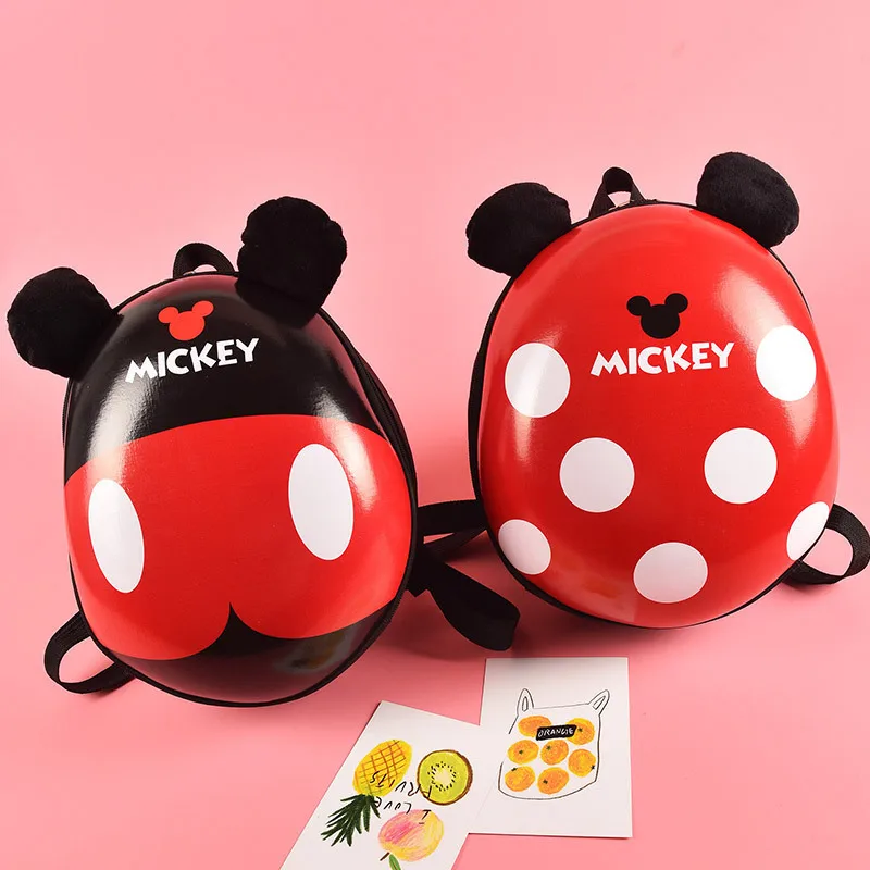 Children\'s Cartoon Hardshell Backpack Mickey Minnie Eggshell Kindergarten Boy and Girl Schoolbag Cute