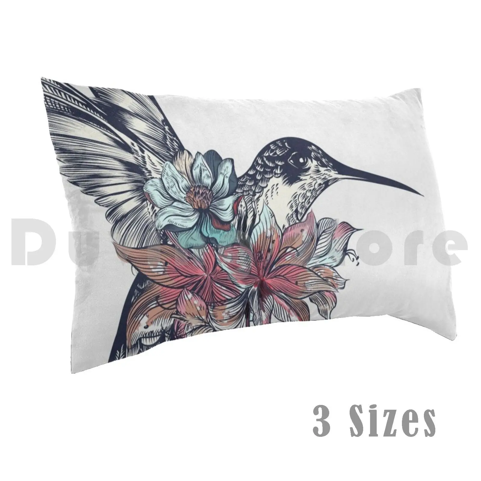 Hummingbird Colibri Retro Vintage Animal Bird Design Pillow Case Printed 50x75 Ummingbird Retro Vintage Bird