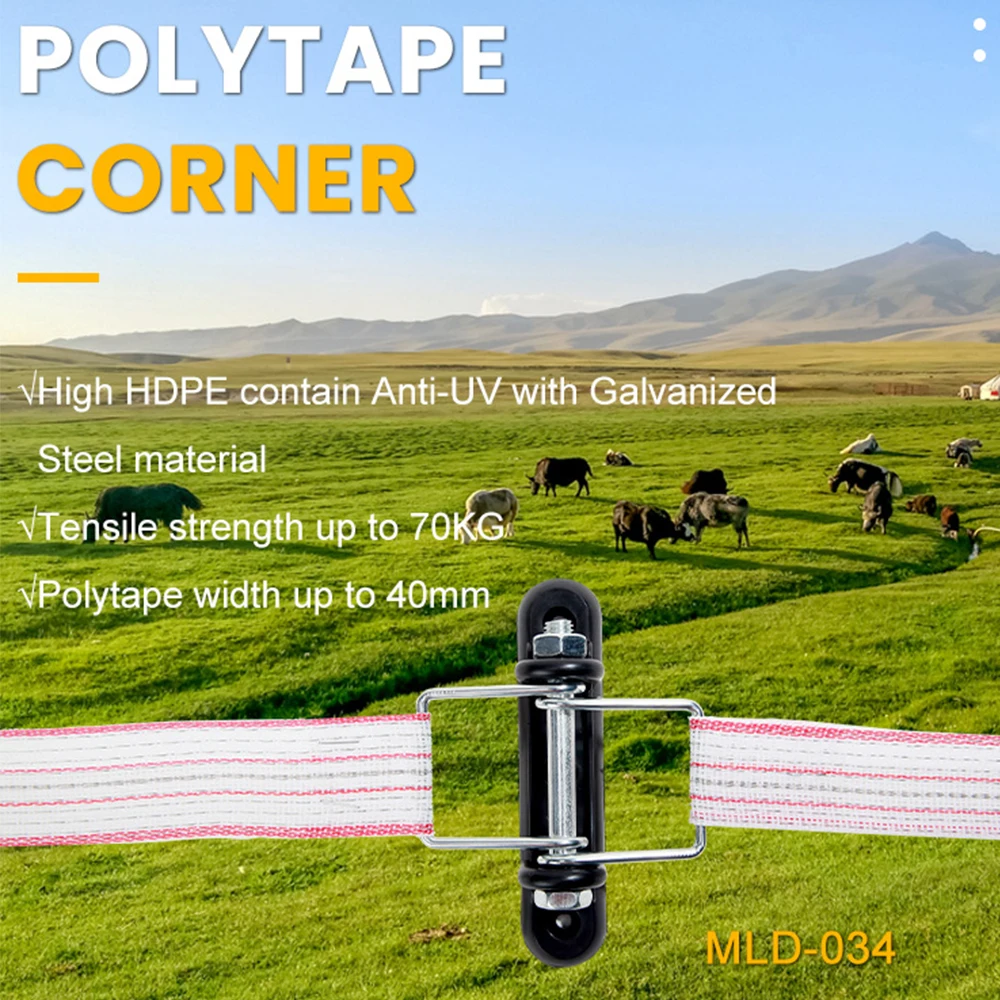 Isolante angolare/isolatori angolari in Polytape per palo in legno fino a 40mm di nastro-confezione da 3