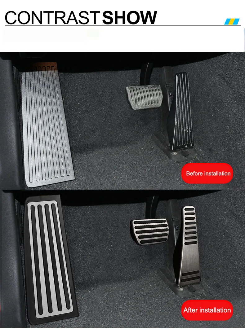 Auto-Gaspedal-Bremspedal-Fußstützenpedal-Abdeckung für Volvo XC60 XC90 S90 V90 S60 V60 XC40 Zubehör 2022-25 – Detail 2