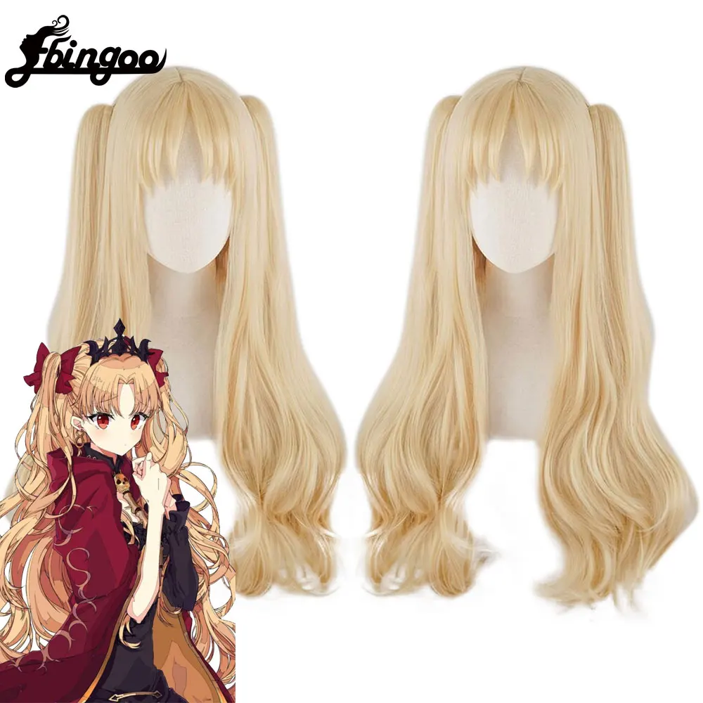 Ebingoo Irkalla Ereshkigal Wig Fate Grand Order Cosplay Wig Curly Light Blonde Hair Anime Fate Grand Order Cosplay Wigs Women