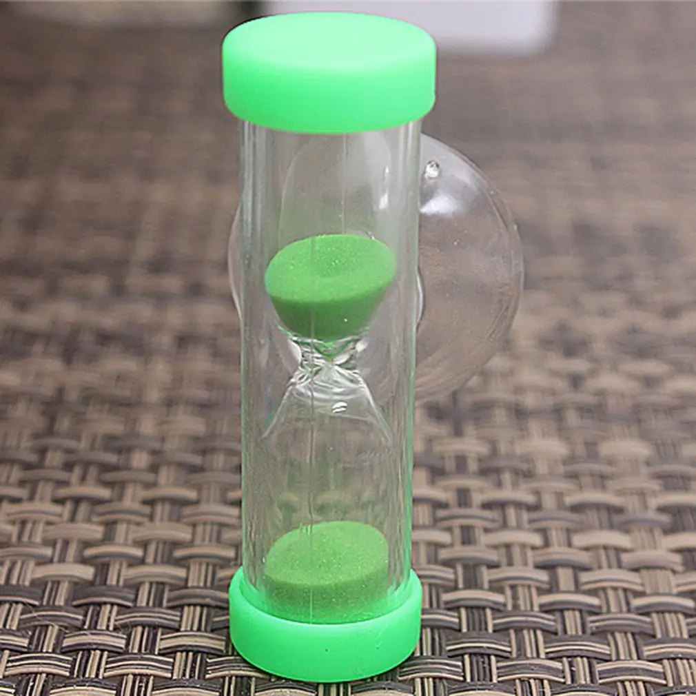 

1Pc 2 minutes hourglass children Sand Timer brush Mini timer for creative exquisite small gifts