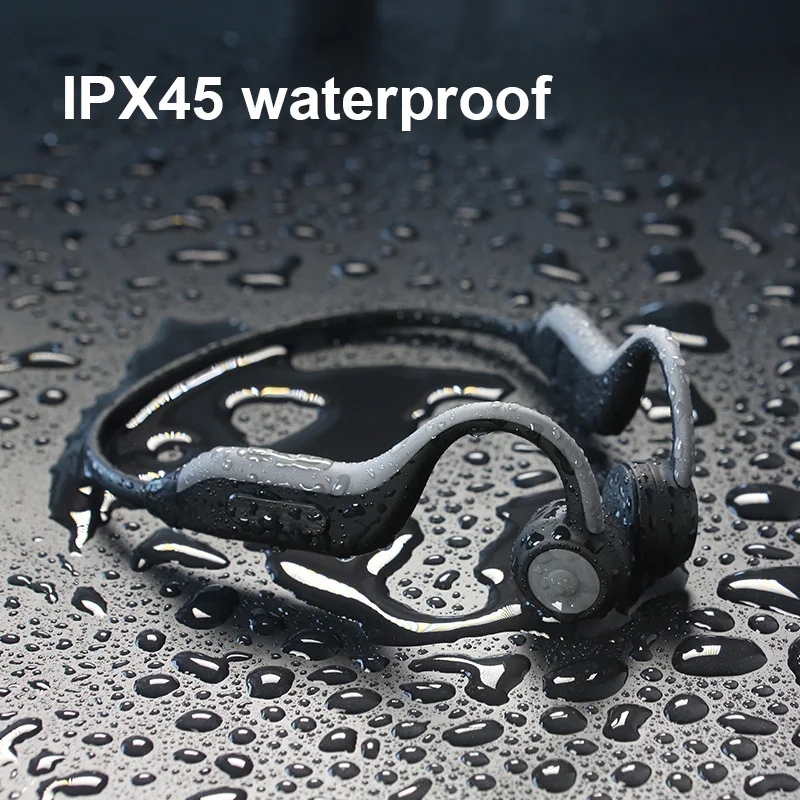 GGMM-auriculares originales con Bluetooth 5,0, cascos de conducción ósea con tarjeta de memoria integrada de 8G, micrófono HD IPX45, novedad