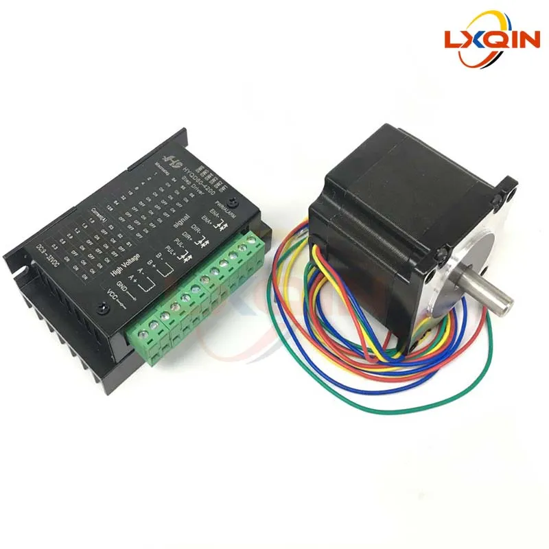 LXQIN printer stepper motor with driver HYQD60-4200 for xp600 i3200 print head for Allwin Xuli Human Y axis paper feeding motor