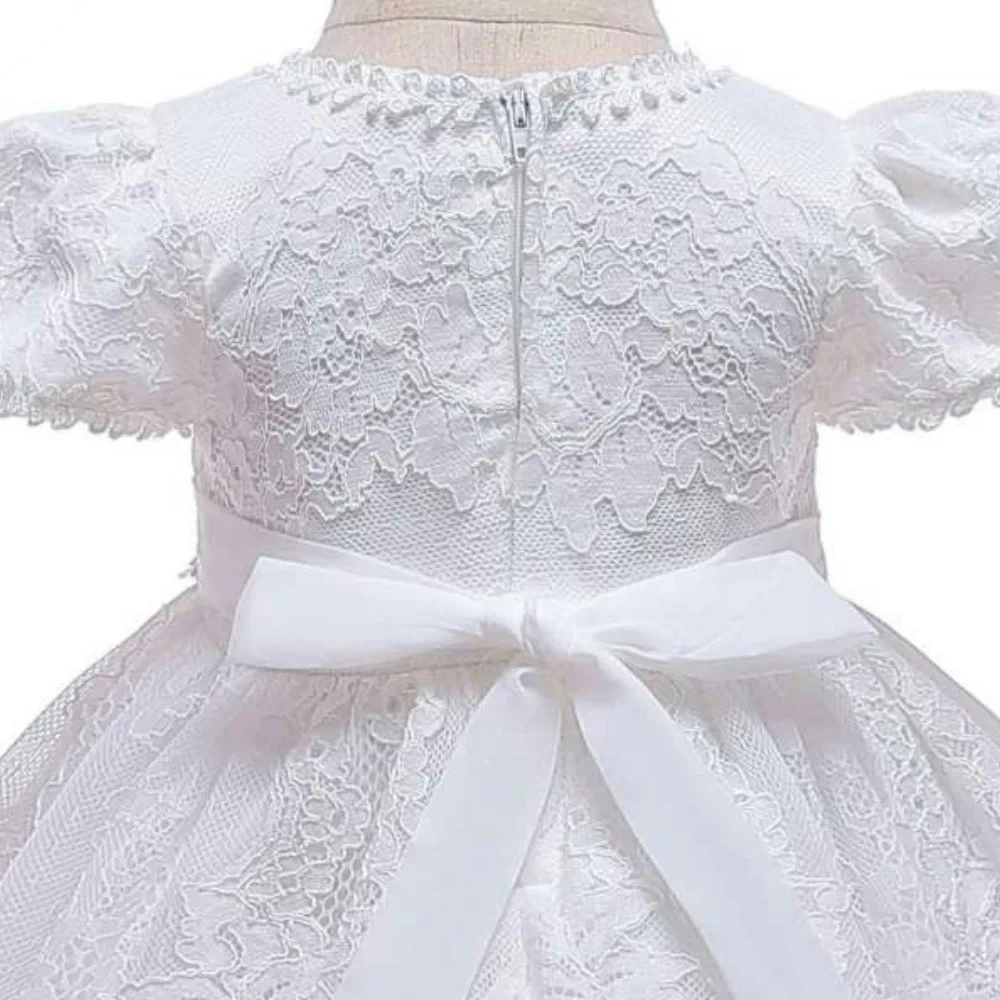 Vestido rendado infantil para casamento, vestido para meninas, primeira comunhão, vintage, barato, 2020