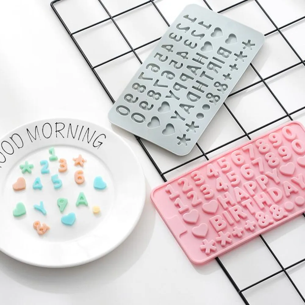 Letter Mold Alphabet Number Epoxy Resin Mold Crystal Pendant  Earring Silicone Molds Homemade For DIY Jewelry Making Accessories