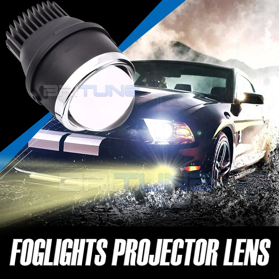 PTF Bi LED Lenses LED Fog Lights 2.5 3.0 inch Biled Projector Tuning Universal Lens Waterproof Spotlight Car Lights Accessories