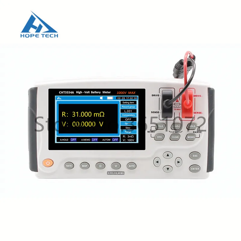 CHT3554A Battery Test Equipment Handheld Battery Tester Battery Internal Resistance Meter