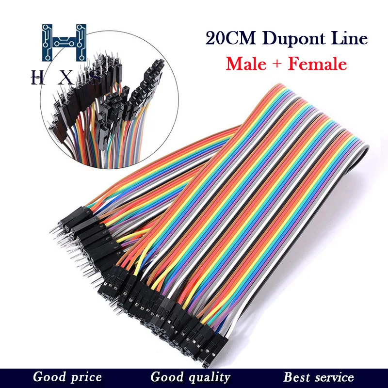 120pcs 40PIN 20CM Dupont Line Male to Male + Female and Female to Female Jumper Dupont Wire Cable For Arduino DIY KIT