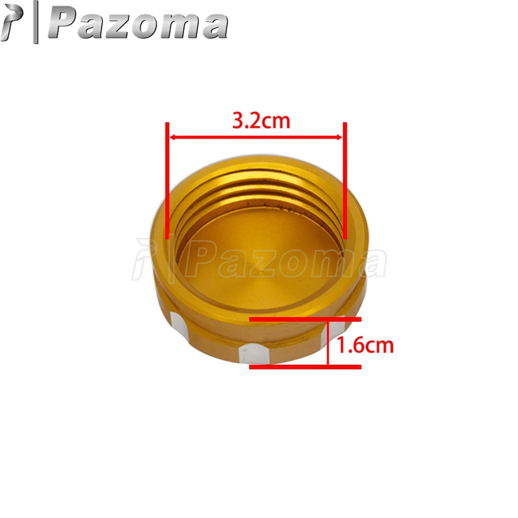 Red Aluminum Universal Oil Fluid Cap Motorcycle Cylinder Oil Reservoir Cover For Harely Honda Suzuki Kawasaki Yamaha Cafe Racer