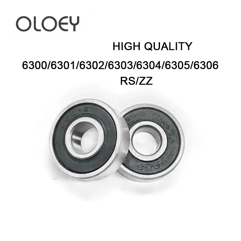 

1Pcs Deep Groove Ball Bearing 6300 6301 6302 6303 6304 6305 6306 2RS ZZ Rubber Sealed Bearing Steel Miniature Bearing Metal