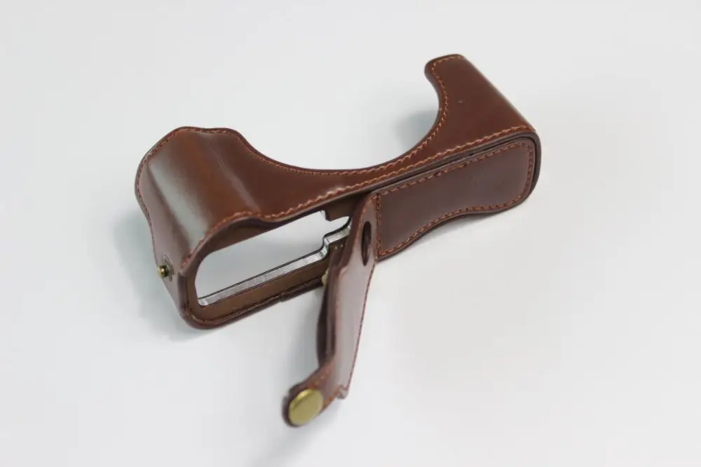 جراب جلد PU للكاميرا ، جراب واقٍ لكاميرا Canon G5X Mark II G5XII G5X2 G5XM2 G5X ، مع فتح البطارية السفلية