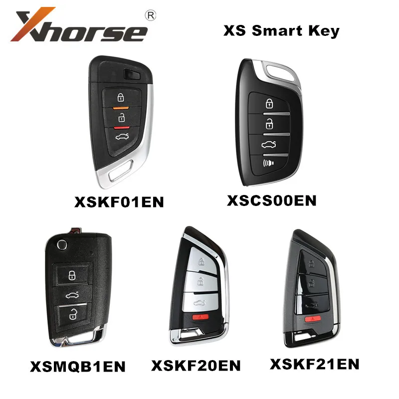 1PCS Xhorse XSKF01EN XSCS00EN XSMQB1EN XSKF20EN XSKF21EN Smart Key work with MINI Key Tool/VVDI2