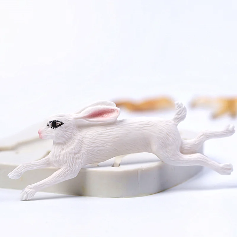 Deer Rabbit Shape Silicone Mold DIY Cake Chocolate Dessert Fondant Mold Baking Decoration Tool Resin Kitchenware