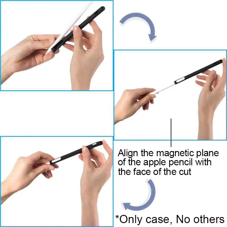 For Apple Pencil 2 Case Soft Silicone Holder Stylus Pen Cover Compatible For Ipad Tablet Touch pen Protective Case 2018 2020
