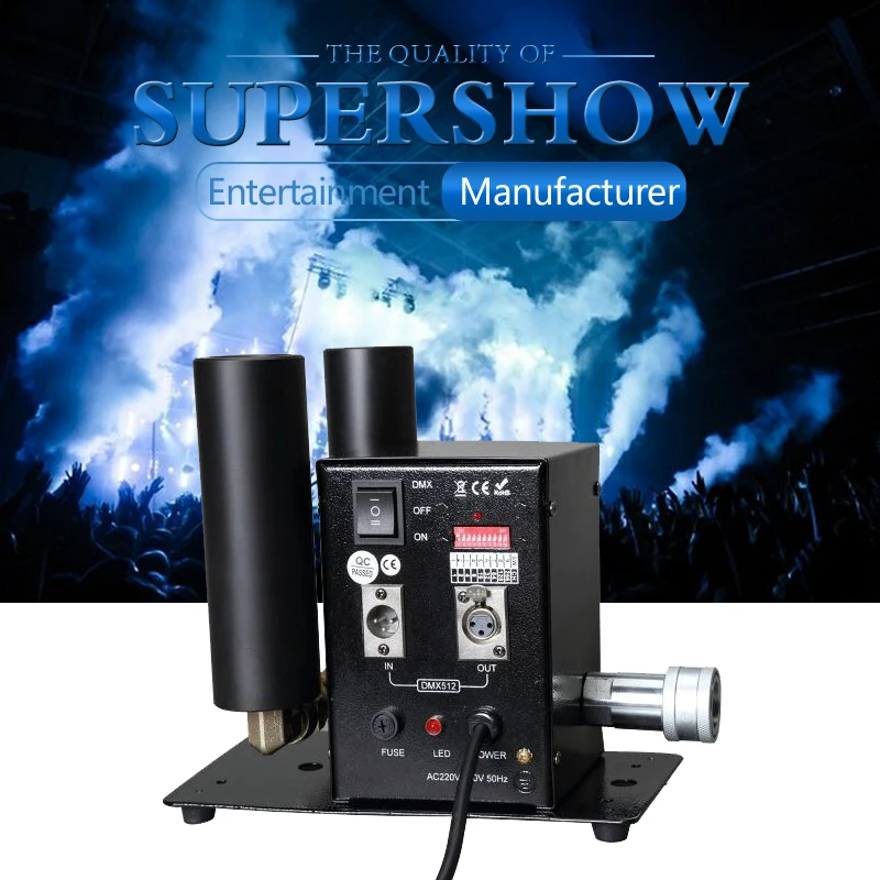 Double Tube CO2 Jet Machine DMX With 6m Hose Double Pipe Stage CO2 Jet Column Smoke Machine Gun DJ Stage Effect Night Club