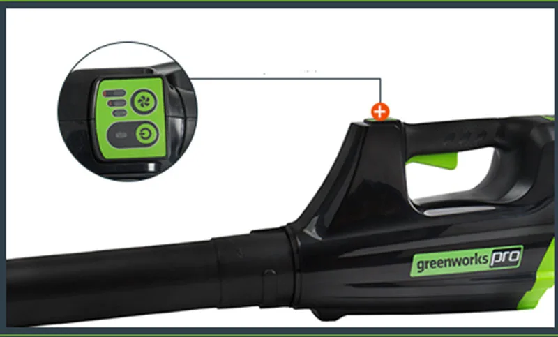 Greenworks Air blower Lithium Battery Cordless Leaf Blower 80V 750W Powerful Electric Cleaning Blower Garden Tool