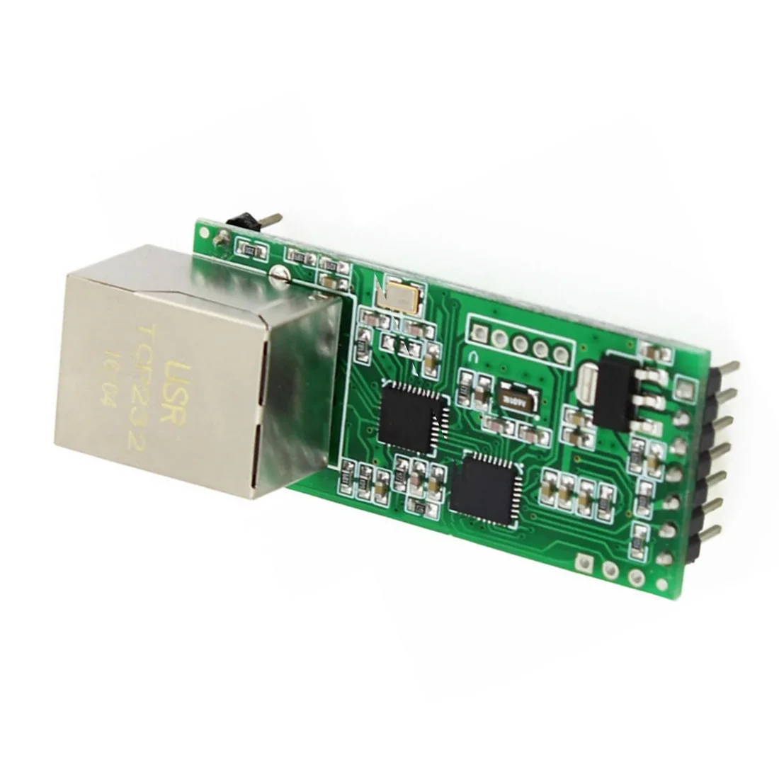 USR-TCP232-T2 V1.2 V1.1 وحدة محول إيثرنت تسلسلي صغير دبوس نوع UART TTL إلى وحدة إيثرنت TCPIP تدعم DHCP DNS
