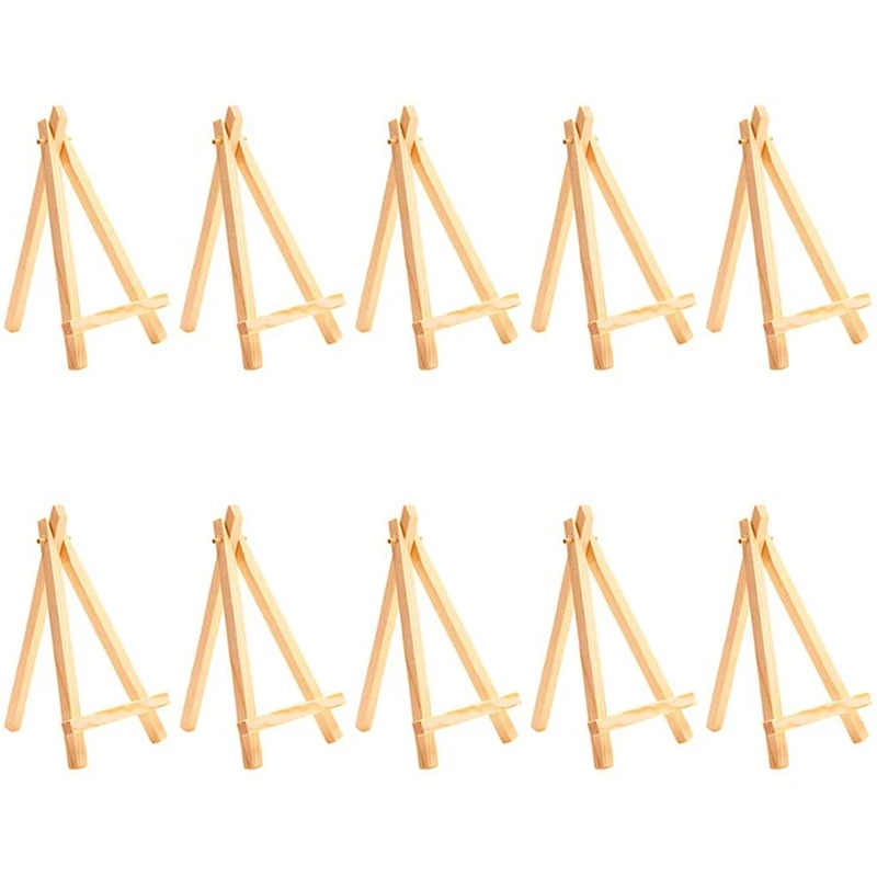 40 Mini DIY Wooden Frame Artist Wooden Easel Wedding Table Card Stand Display Stand Party Decoration 15X8cm Easel