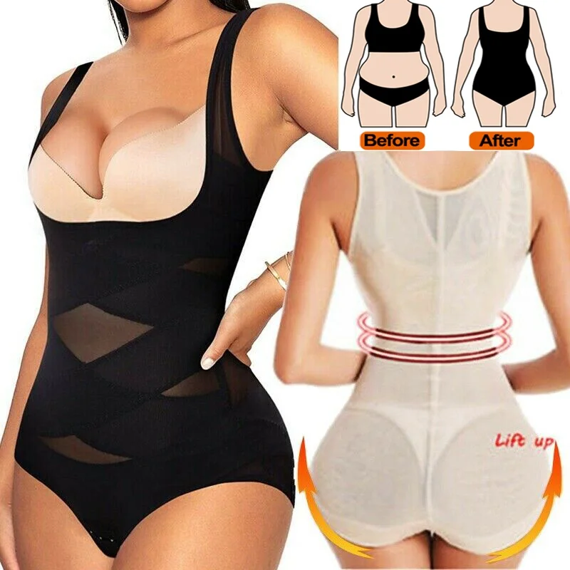 Women Waist trainer body shaper butt lifter Shapewear Bodysuit Belly Control belt Slimming pants Underwear Fajas Colombianas Top