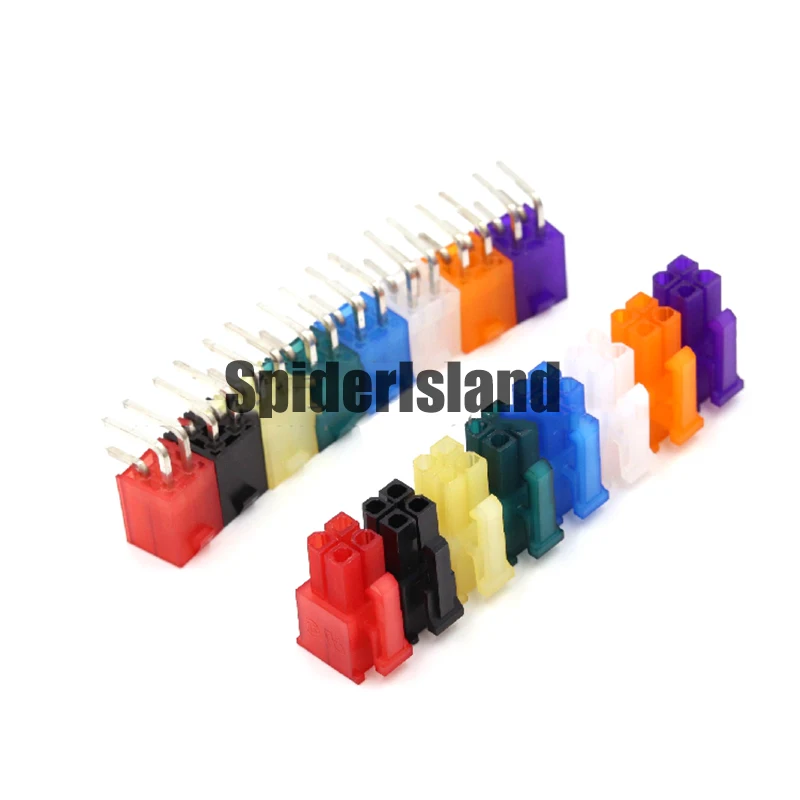 500pcs/lot Colorful 90 Degree 4.2mm pitch 4Pin 4P 5557 / 5569 Connector Plastic Shell / PCB Socket