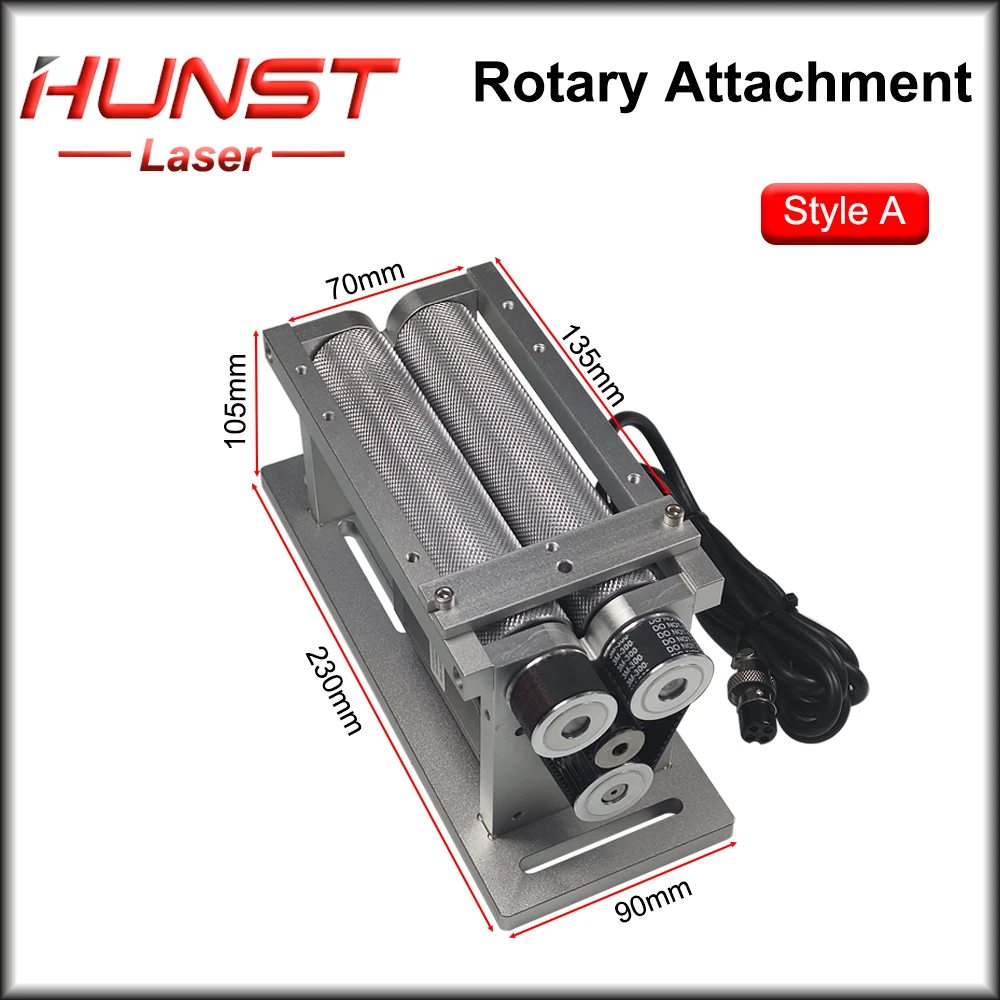 Hunst Rotary Worktable Rotary Attachment 2 Phase Stepper Motor  24~50V Driver for Laser Marking Cylindrical Objects DIY Part