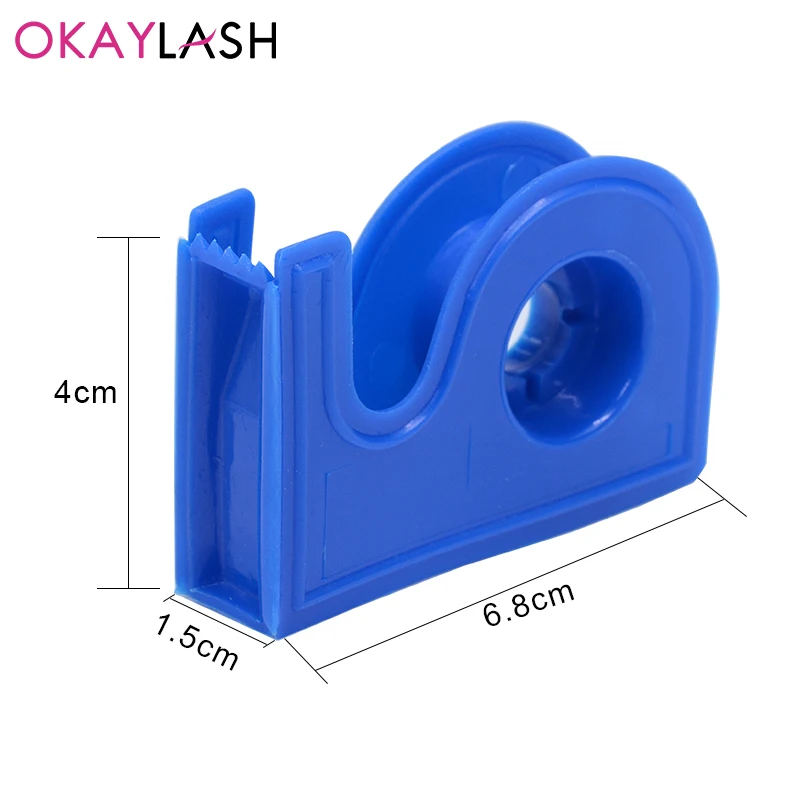 OKAYLASH 4 개/몫 속눈썹 연장 테이프 통기성 의료 부직포 접착 테이프 속눈썹 패치 테이프 커터 절단 도구