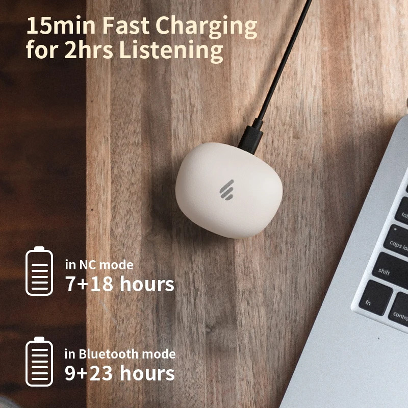 Edifier-auriculares inalámbricos TWSNB2 Pro, dispositivo con cancelación activa de ruido, TWS, micrófono Dual, ENC, modo de sonido envolvente panorámico, 32 horas de reproducción