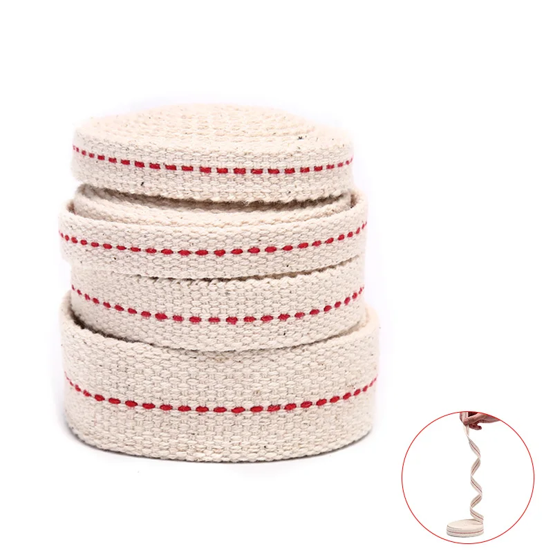 1M Strong Flat Cotton Wick Core For Kerosene Burner Stove Lighting Oil Lantern Oil Lamp Wick Roll Making DIY Accessory