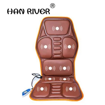 Image Car Home Office Full-Body Massage Cushion.Heat Vibrate Mattress.Back Neck Massage Chair Massage Relaxation Car Seat 12V