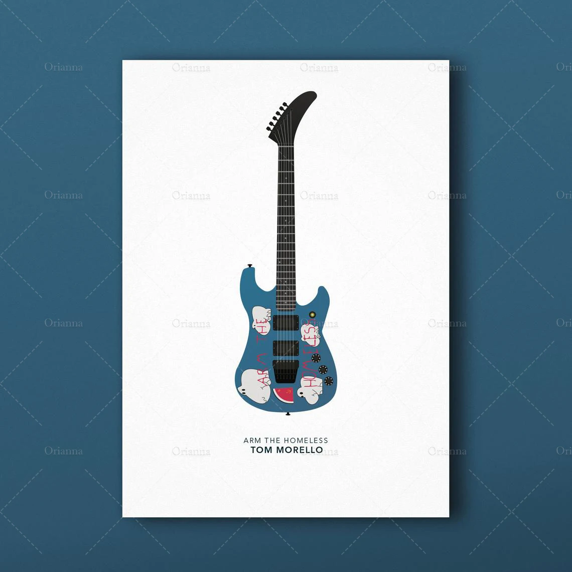 Music Poster, Music Print,Pop Art, Wall Art,Home Decor, Guitar Poster, The Strokes Poster, The Strokes Art CanvasUnique Gift