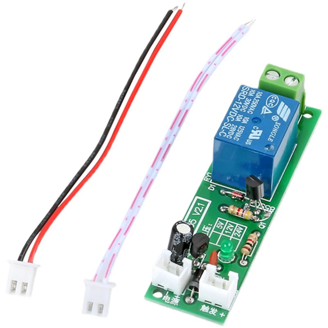 Taidacent 0 to 60 Minutes Delay Timer Relay 12V Multifunction Relay Module Normally Open Relay 10A Load MCU Control