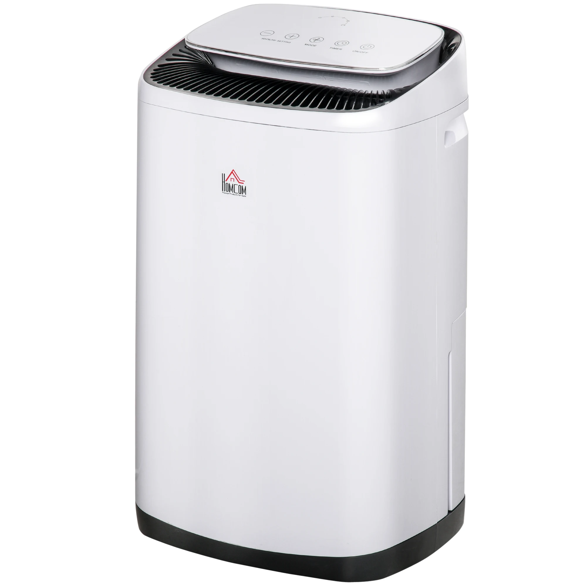 HOMCOM 8000ml air dehumidifier with 3 functions and 4 speeds with automatic shutdown timer 37x30x61cm White