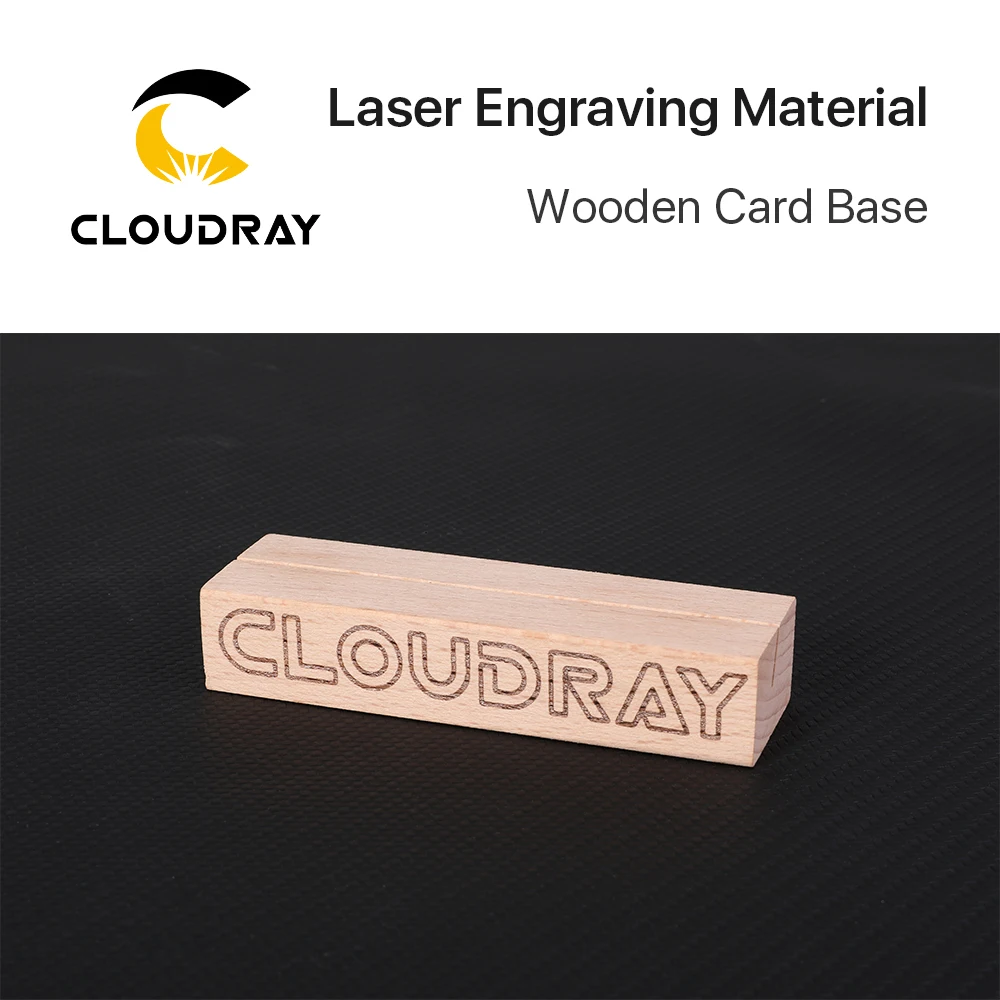 Ultrarayc 5pcs/set Card Holder Laser Engraving Material Wooden Card Base For Co2 Engraving Machine DIY Customized Materials