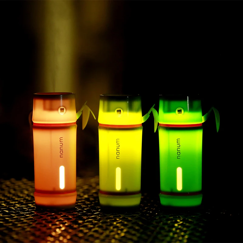 Creative Car Essential Oil Diffuser Mini Ultrasonic Bamboo Humidifier LED Light USB Aromatherapy Fogger Air Freshener