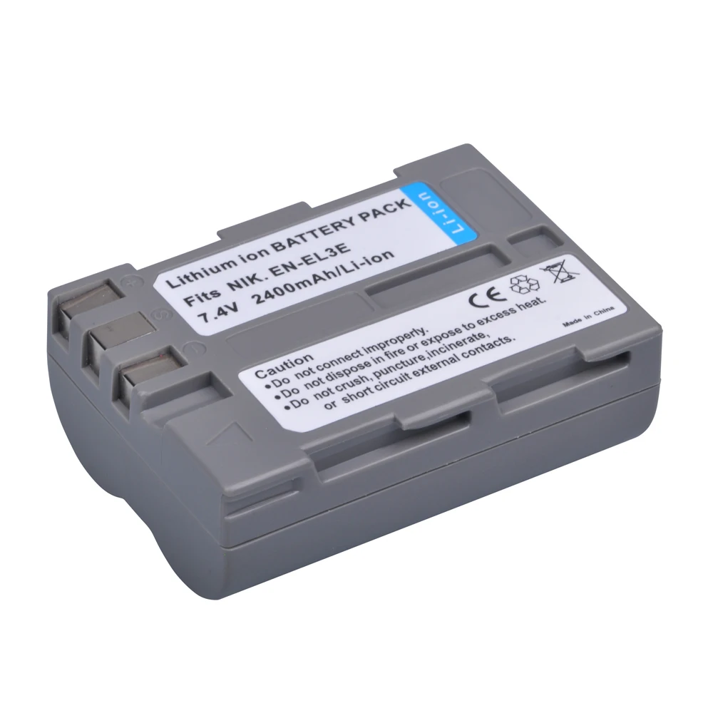 2400mAh EN-EL3e Replace for Nikon EN EL3e,EL3,EL3a Battery ,Compatible for Nikon D50,D70,D70s,D80,D90,D100,D200,D300,D300S,D700