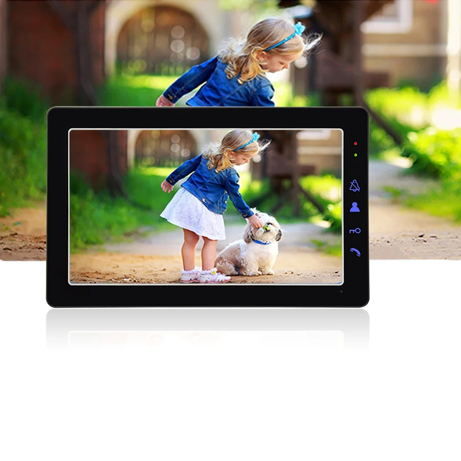 9 Polegada porta de vídeo em dois sentidos intercom sistema de vídeo porta telefone campainha com à prova dwaterproof água & ir câmera para casa