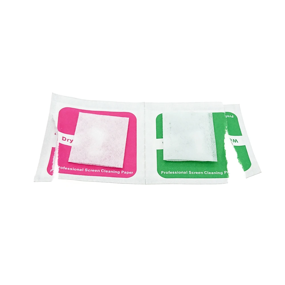 

phones for Tempered Glass Screen Protector for Camera Lens Wet Dry Wipe Paper Dust Removal Papers LCD Screens Cleaning Cloth