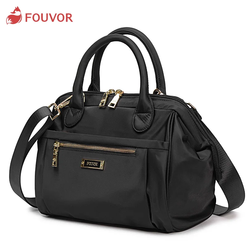 Fouvor New Fashion Waterproof Nylon Large Capacity Handbag 2024 Women Canvas Casual Ladies Oxford Shoulder Messenger Bag 6006-01