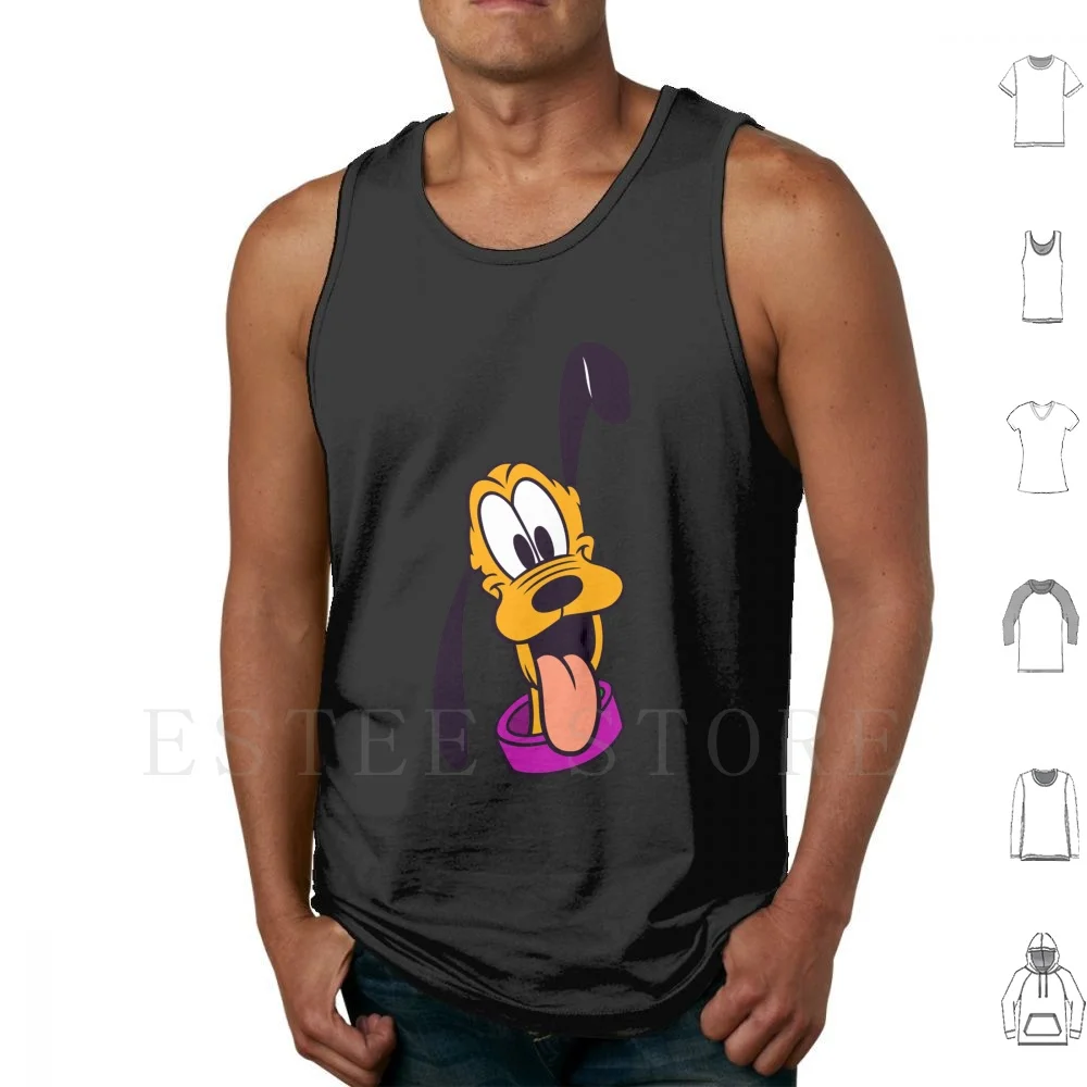 Dog Cartoon Yellow Doggy Tank Tops Vest Sleeveless Cartoon Moon Anime Cute Manga Usagi Girls Pretty Sailor Saturn Senshi